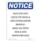 Signmission OSHA Notice, 7" Height, Each Site Visit Check Eye Wash Sign, 7" X 5", Portrait OS-NS-D-57-V-11608 - alternate 1